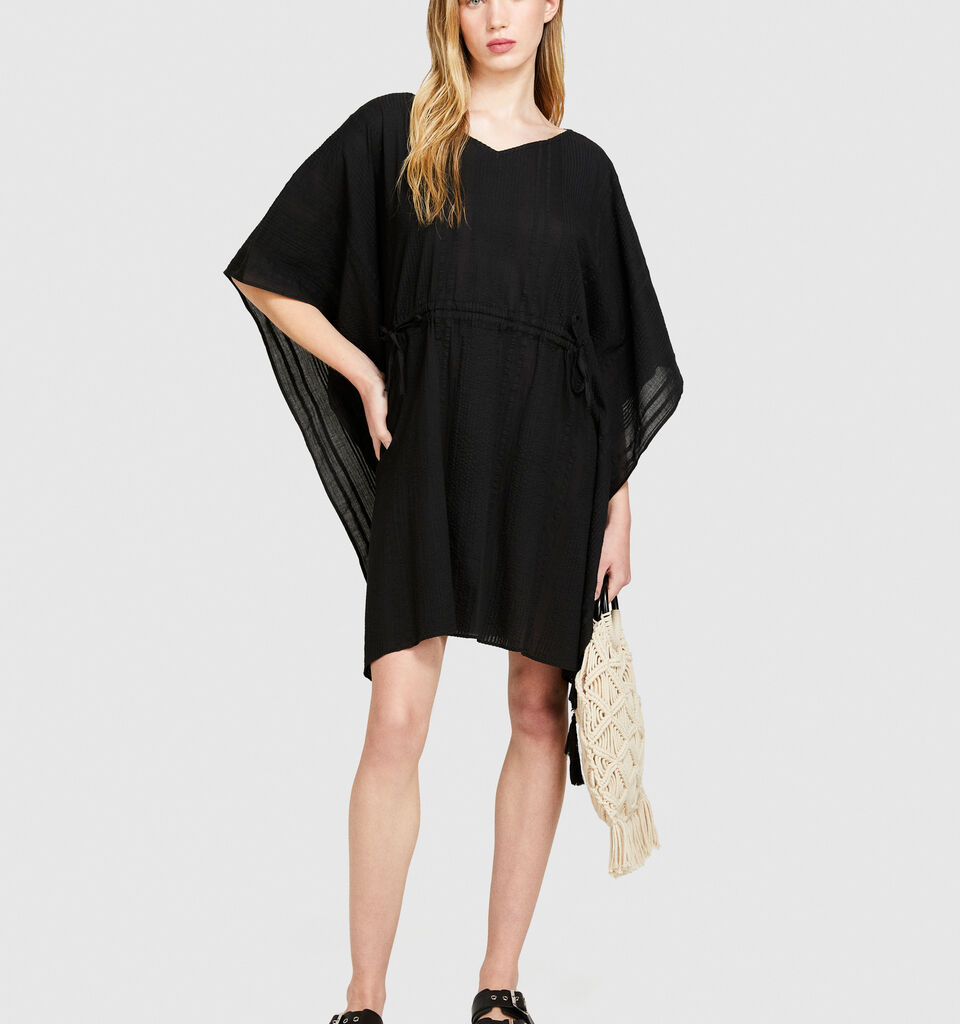 Kaftan with curl - null - Black | Sisley image number 1